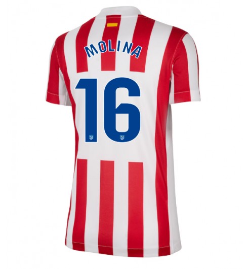 Atletico Madrid Nahuel Molina #16 Hjemmedrakt Dame 2025-26 Korte ermer Atletico Madrid Nahuel Molina #16 Hjemmedrakt Dame 2025-26 Korte ermer